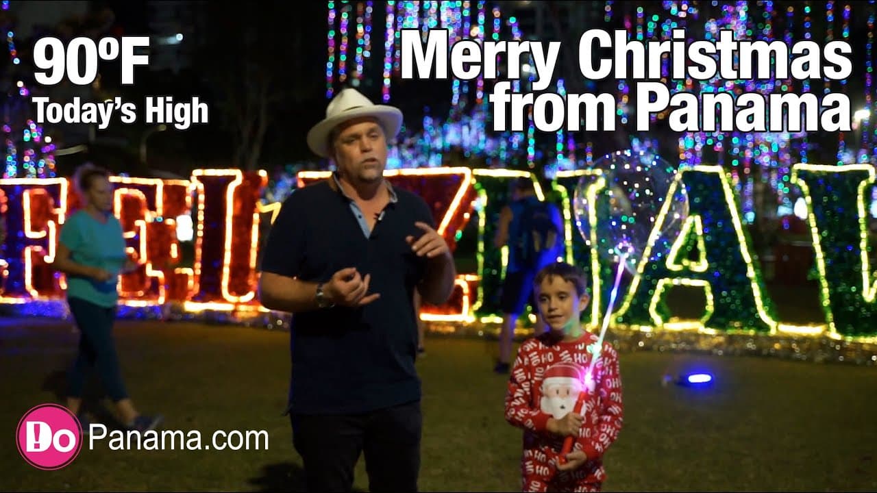 Merry Christmas from beautiful Panama City, Panama with a high today of 90°F.