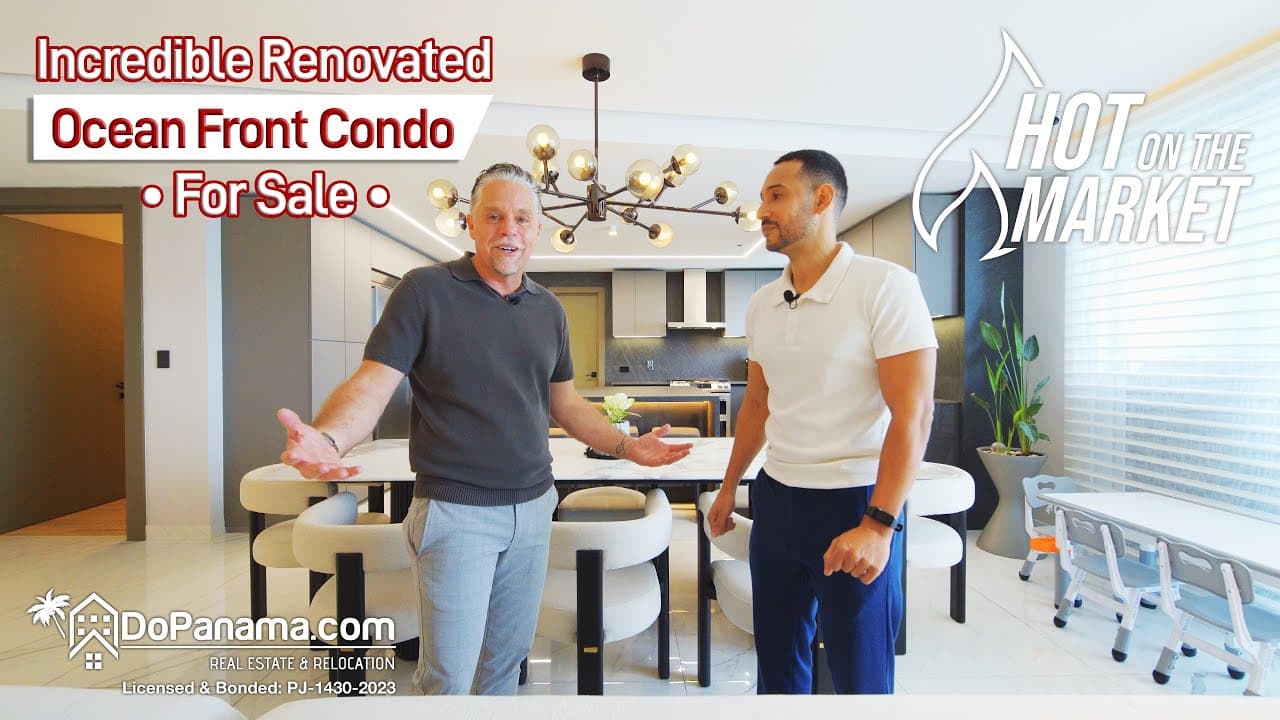 🔥 HOT ON THE MARKET! 🔥Incredible Renovated Ocean Front Condo For Sale, Panama